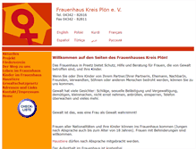Tablet Screenshot of frauenhauskreisploen.de